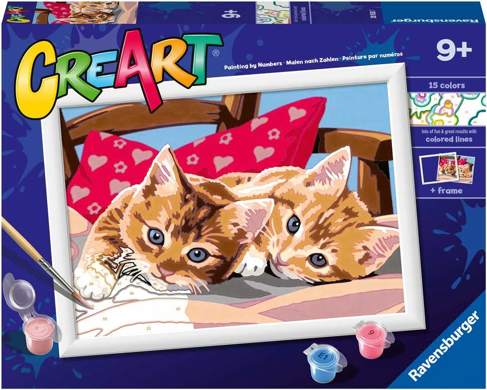 Ravensburger Rankdarbių rinkinys vaikams du mieli katinėliai