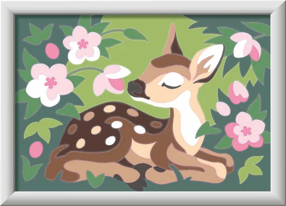 Tapymas pagal skaičius Floral Fawn 20178 Ravensburger