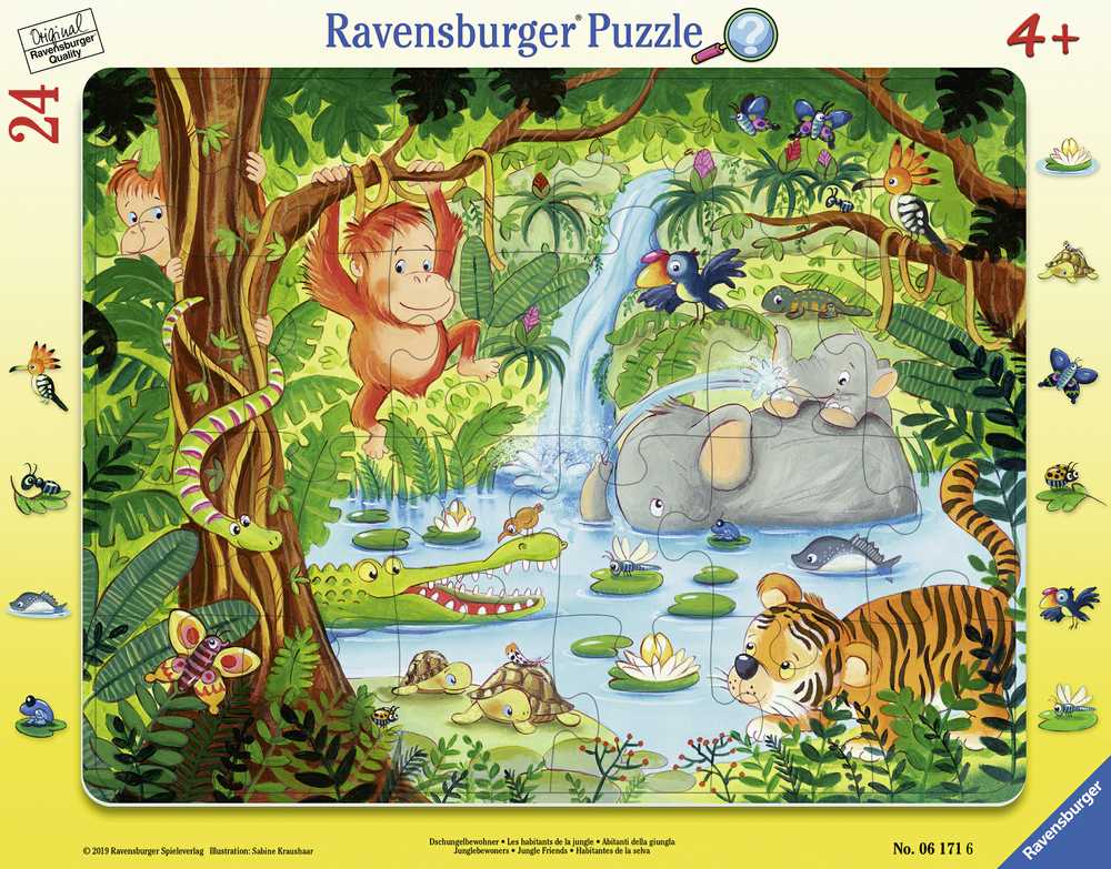 Ravensburger Dėlionė 24 vnt. - Džiunglės