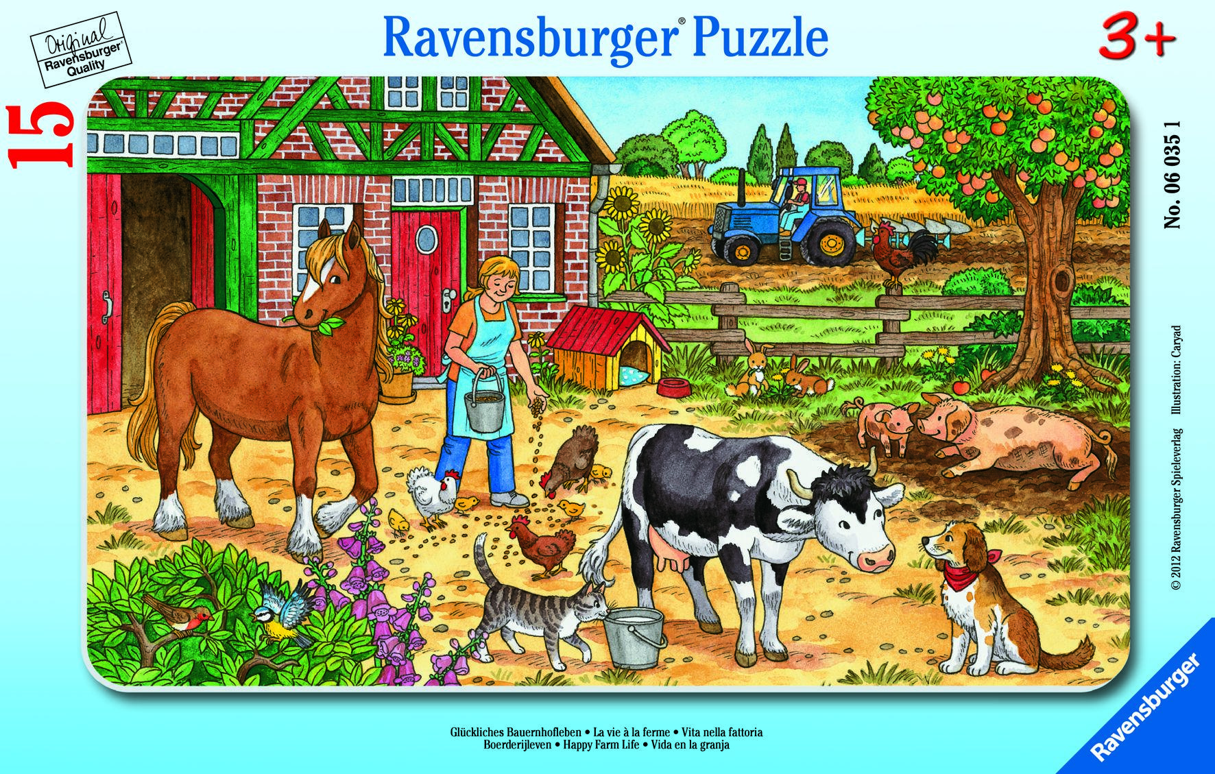 Ravensburger dėlionė, 15 detalių