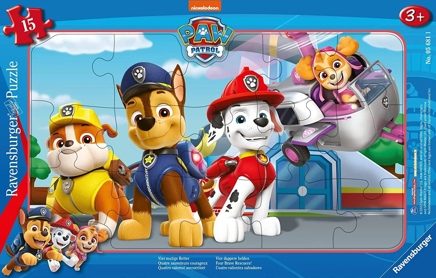Ravensburger Dėlionė 15 vnt. - Šunyčiai patruliai aprašymas - Prekės nuotrauka