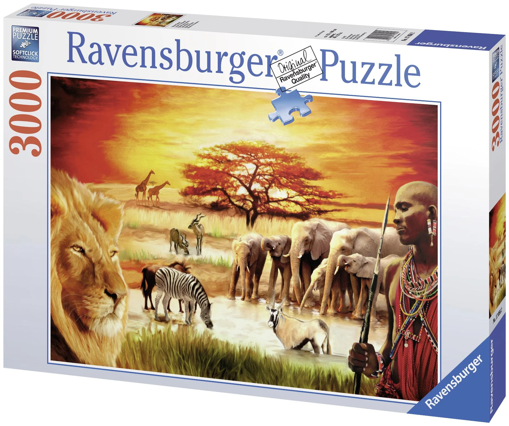 Ravensburger Dėlionė 3000 vnt. - Afrika