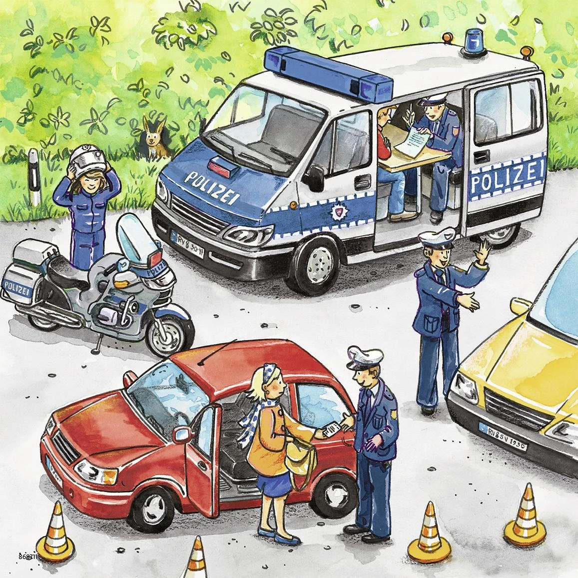 Ravensburger Dėlionė 3x49 vnt. - Policija