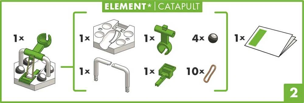 Ravensburger GraviTrax prailginimo rinkinys katapulta