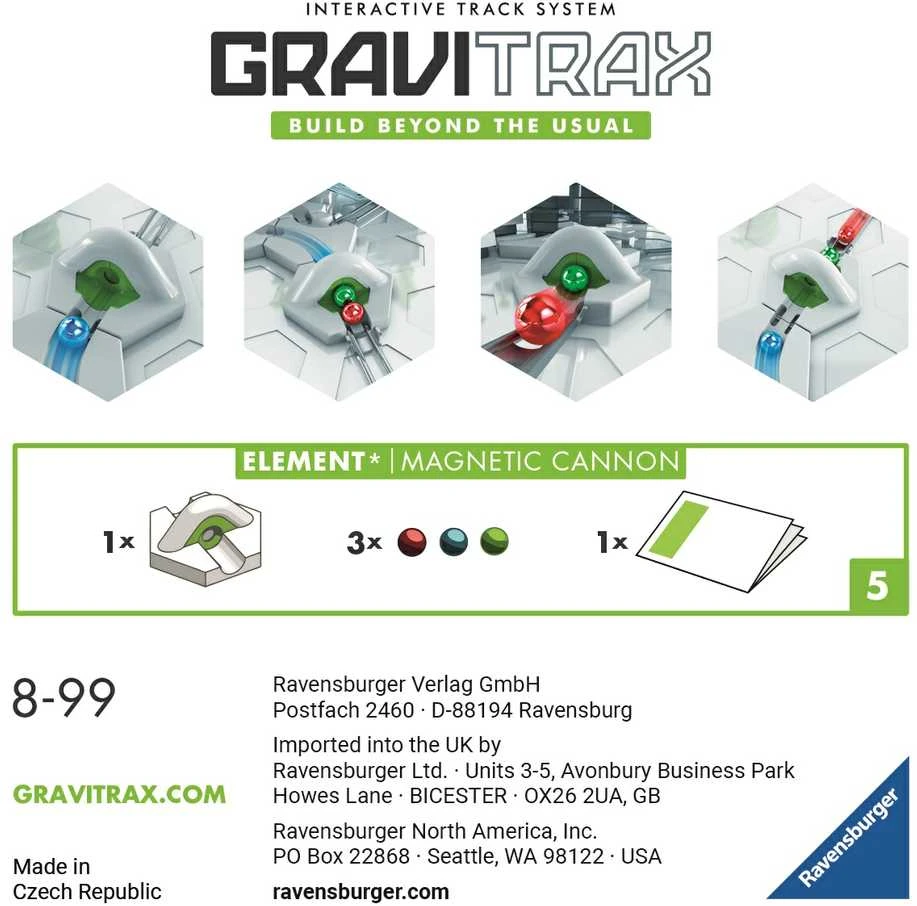 Ravensburger GraviTrax prailginimo rinkinys Gauß Gun