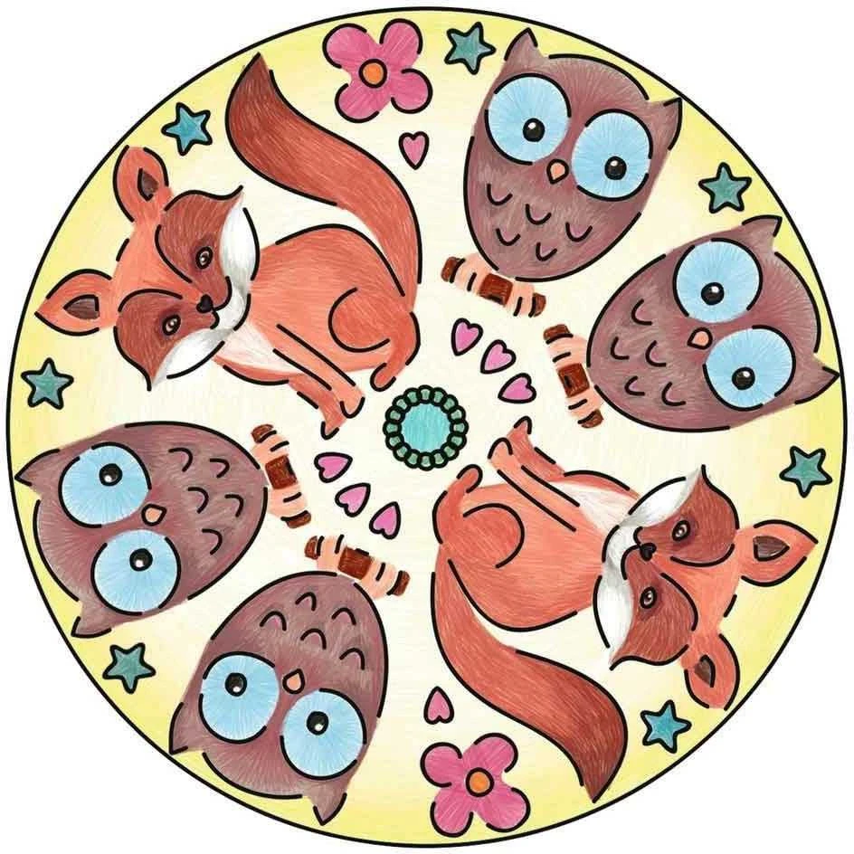 Ravensburger Mini Mandala Mieli gyvūnai