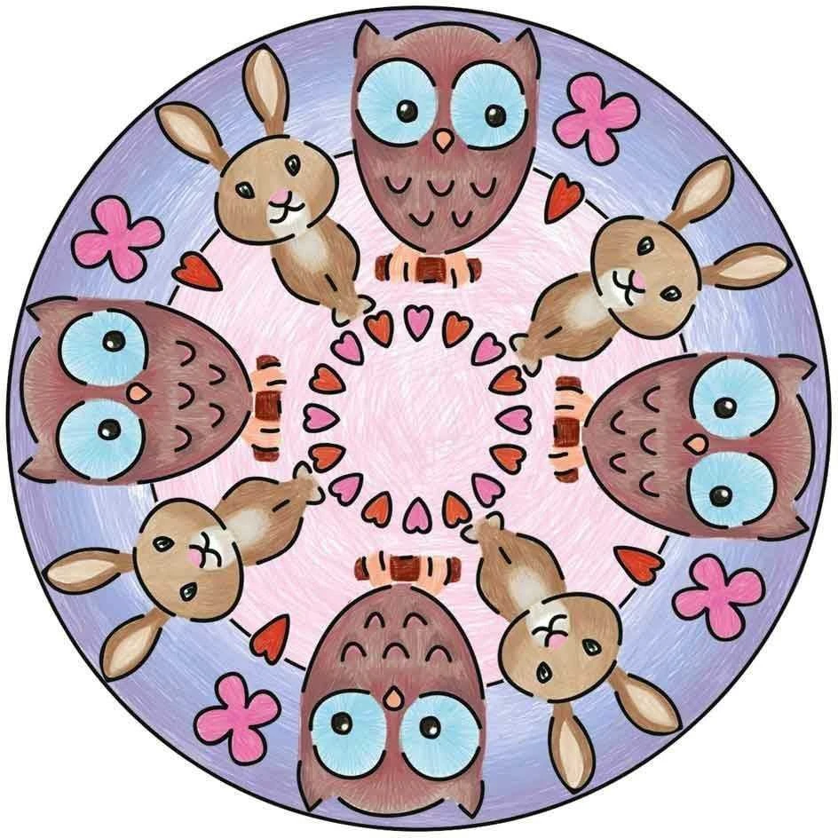 Ravensburger Mini Mandala Mieli gyvūnai