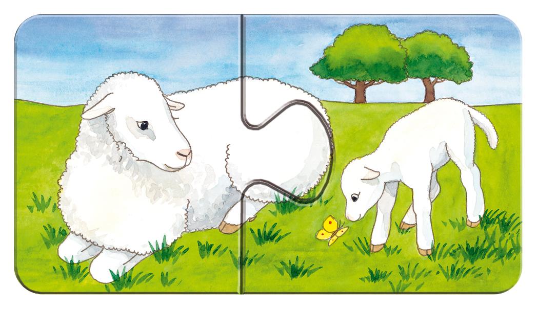 Ravensburger Dėlionė 9x2 vnt. - Gyvūnai ūkyje