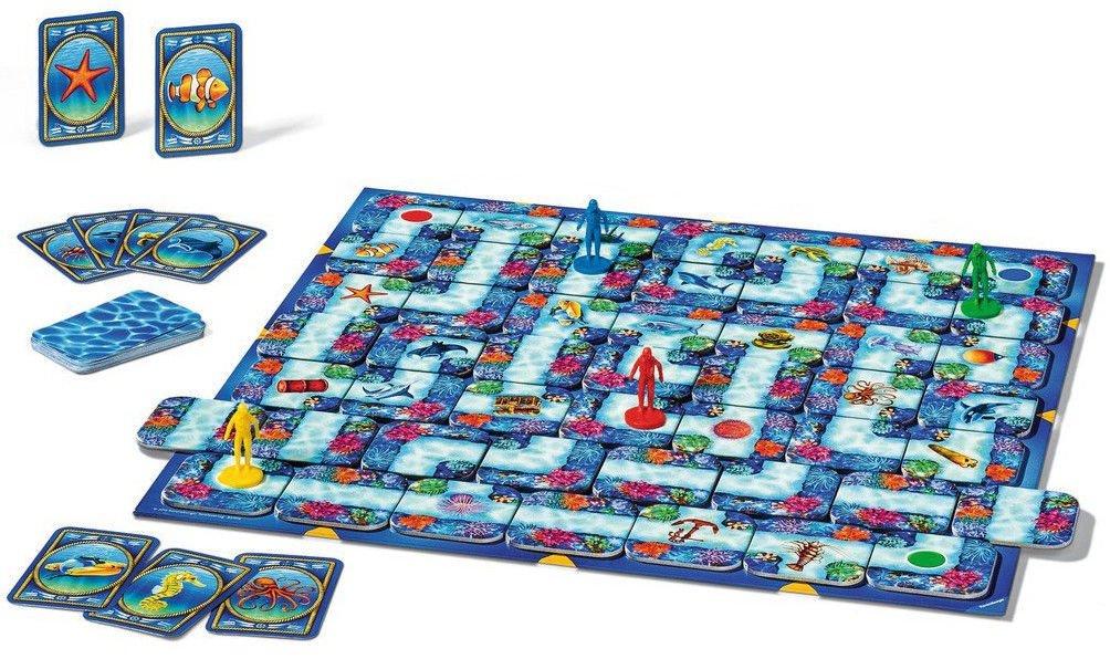 Ravensburger stalo žaidimas „Labyrinth Ocean“, 2–4 žaid., nuo 7 m.