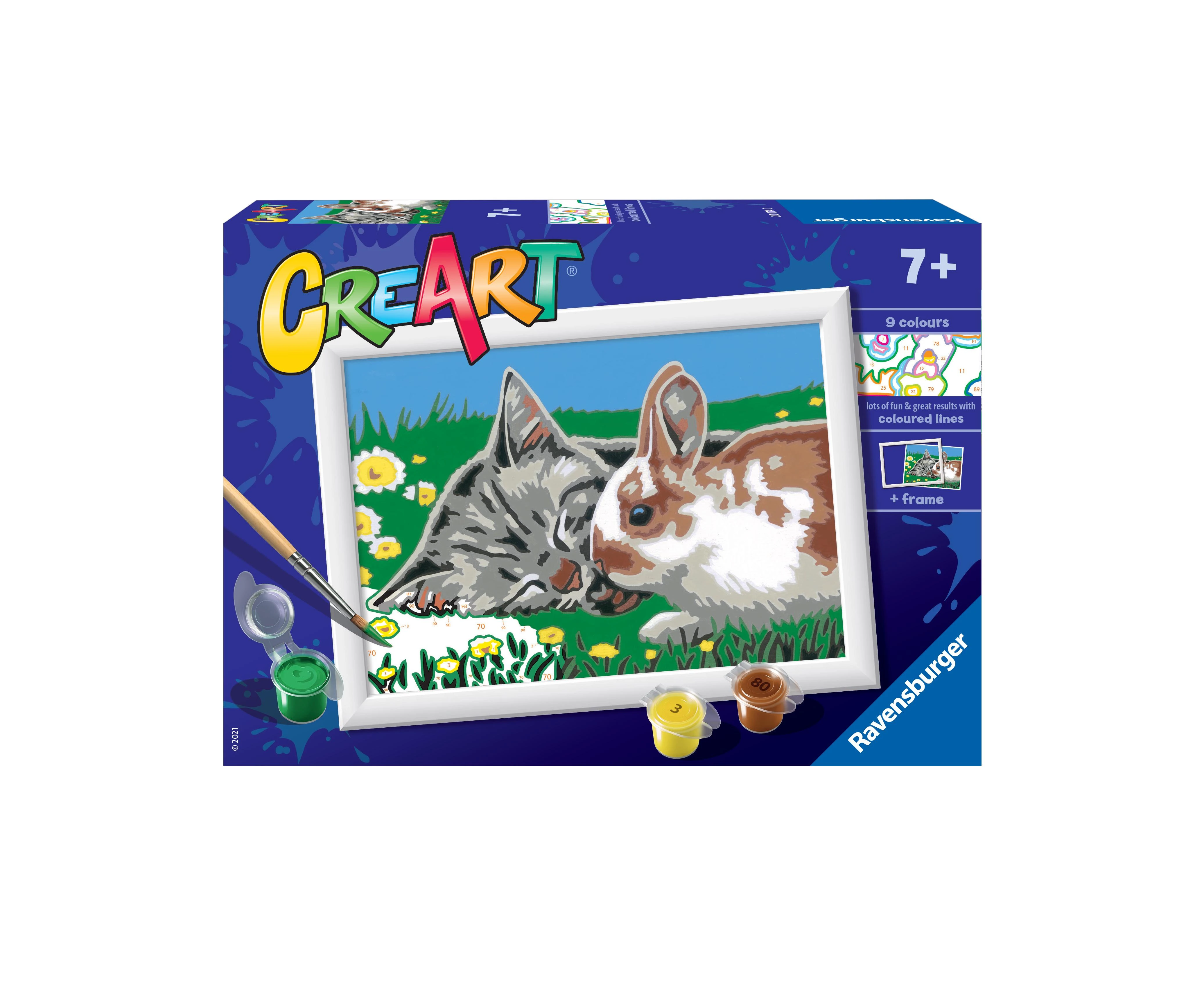 Ravensburger CreArt spalvinimo knygelė vaikams Katės pievoje