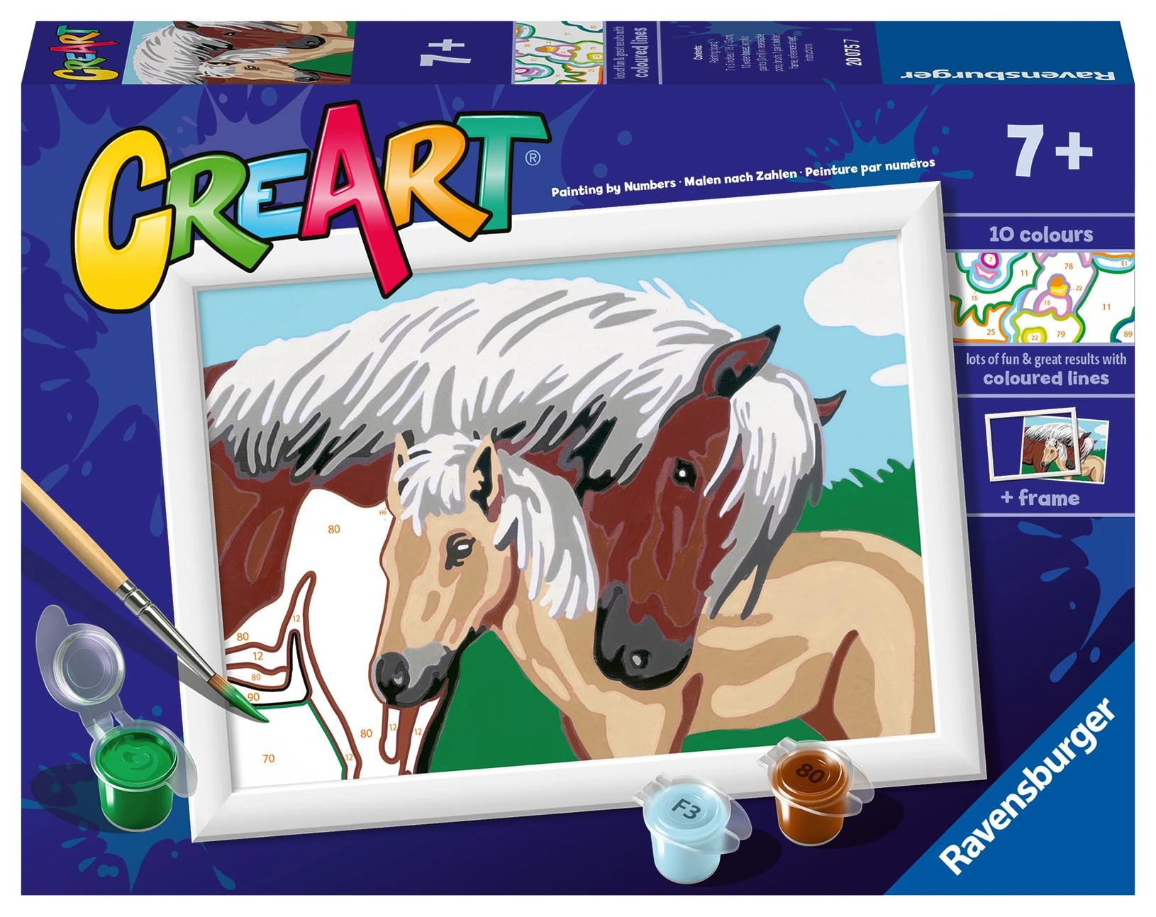 Ravensburger CreArt vaikams: Koniki