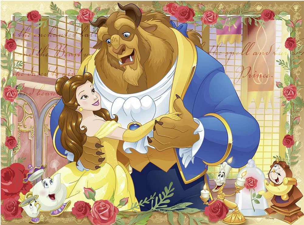 Ravensburger Dėlionė 100 vnt. - Gražuolė ir pabaisa aprašymas - Prekės nuotrauka