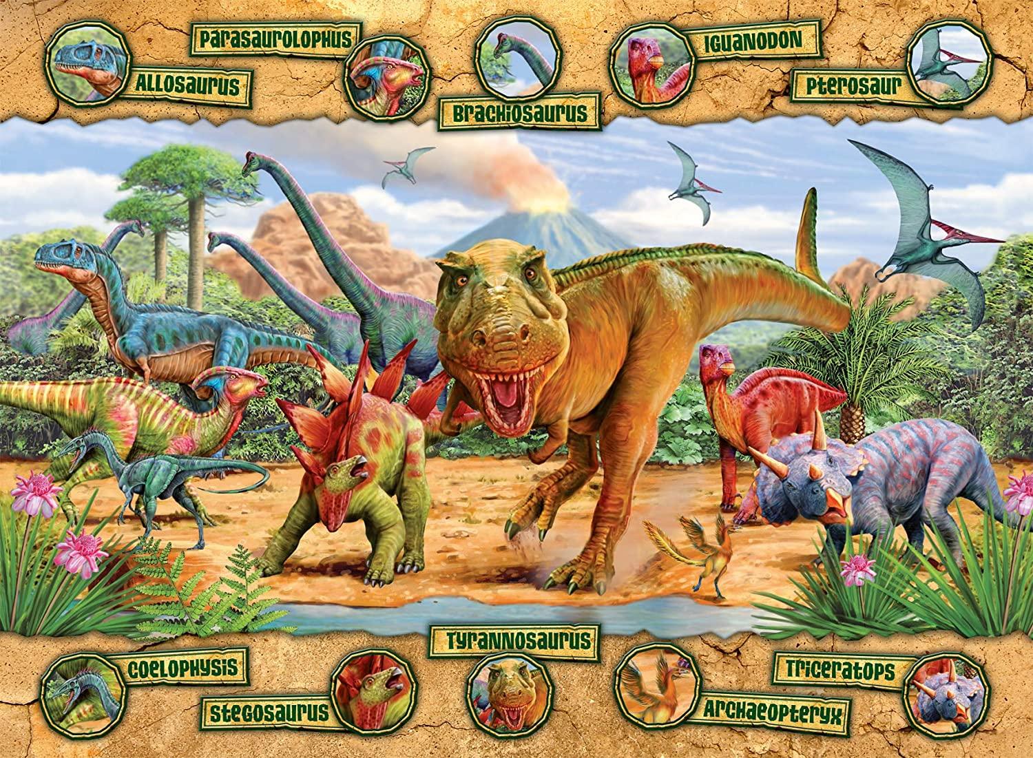 Ravensburger Dėlionė 100 vnt. - Dinozaurai aprašymas - Prekės nuotrauka