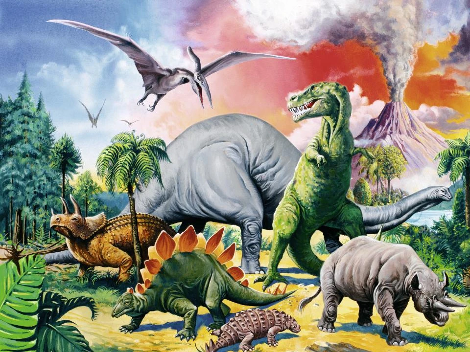 Ravensburger Dėlionė 100 vnt. - Dinozaurai