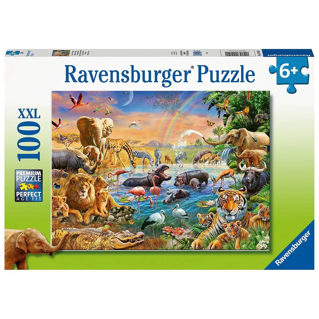 RAVENSBURGER dėlionė Vandens versmė savanoje, 100 det., 12910