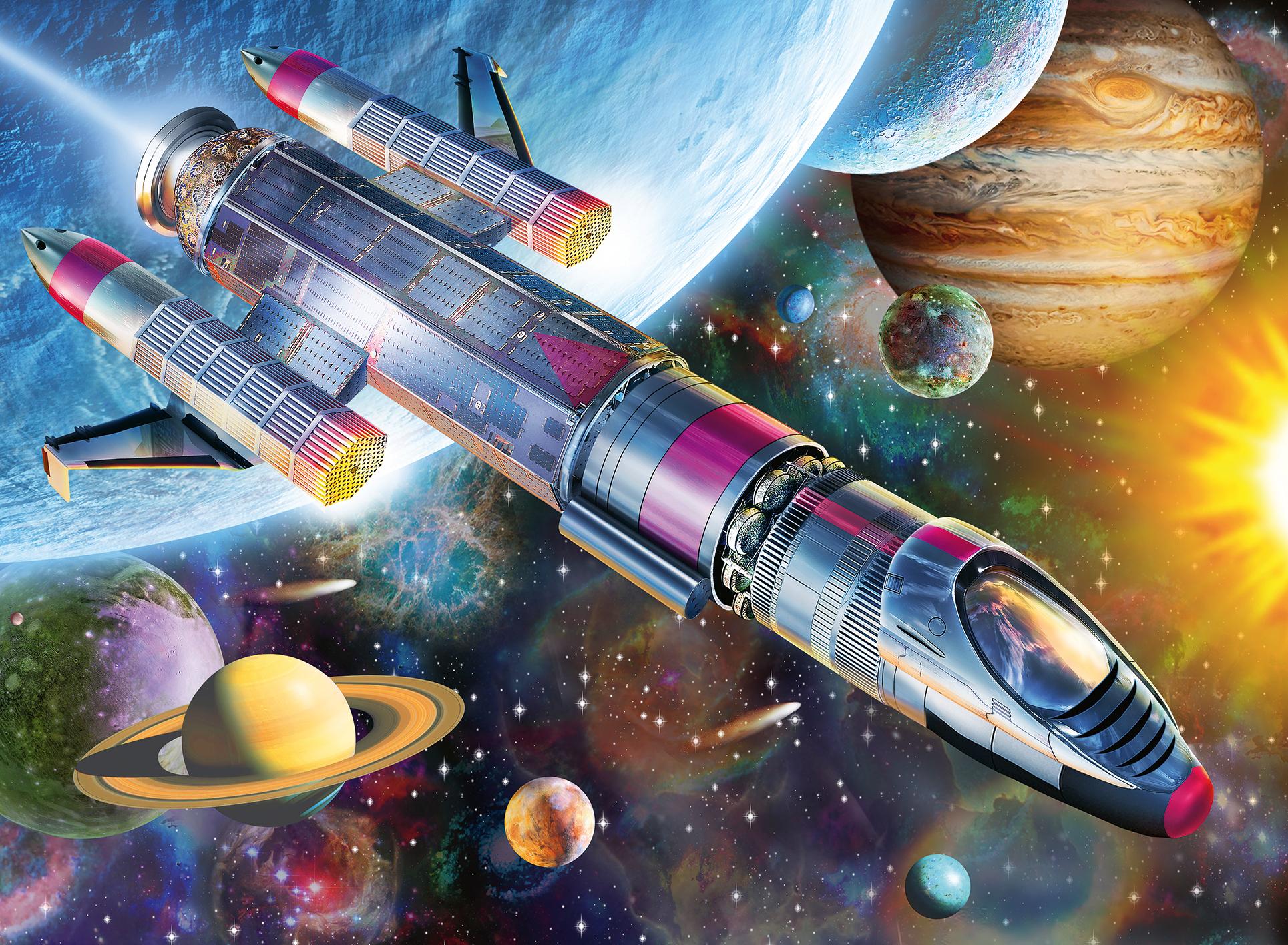 Ravensburger Dėlionė 100 vnt. - Misija kosmose aprašymas - Prekės nuotrauka