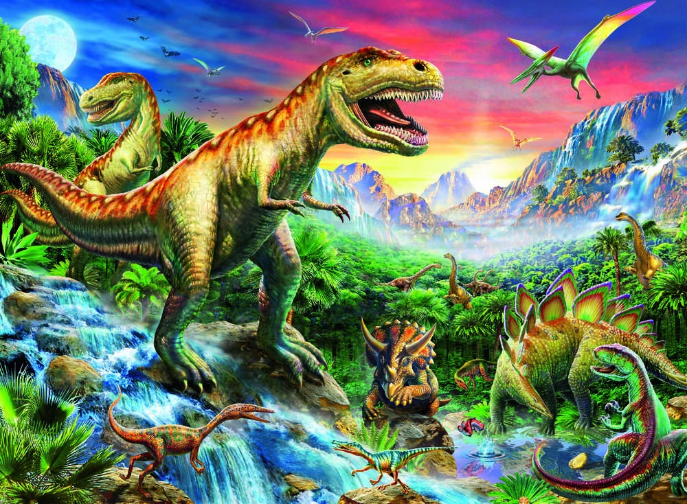 Ravensburger Dėlionė 100 vnt. - Dinozaurų Epoka