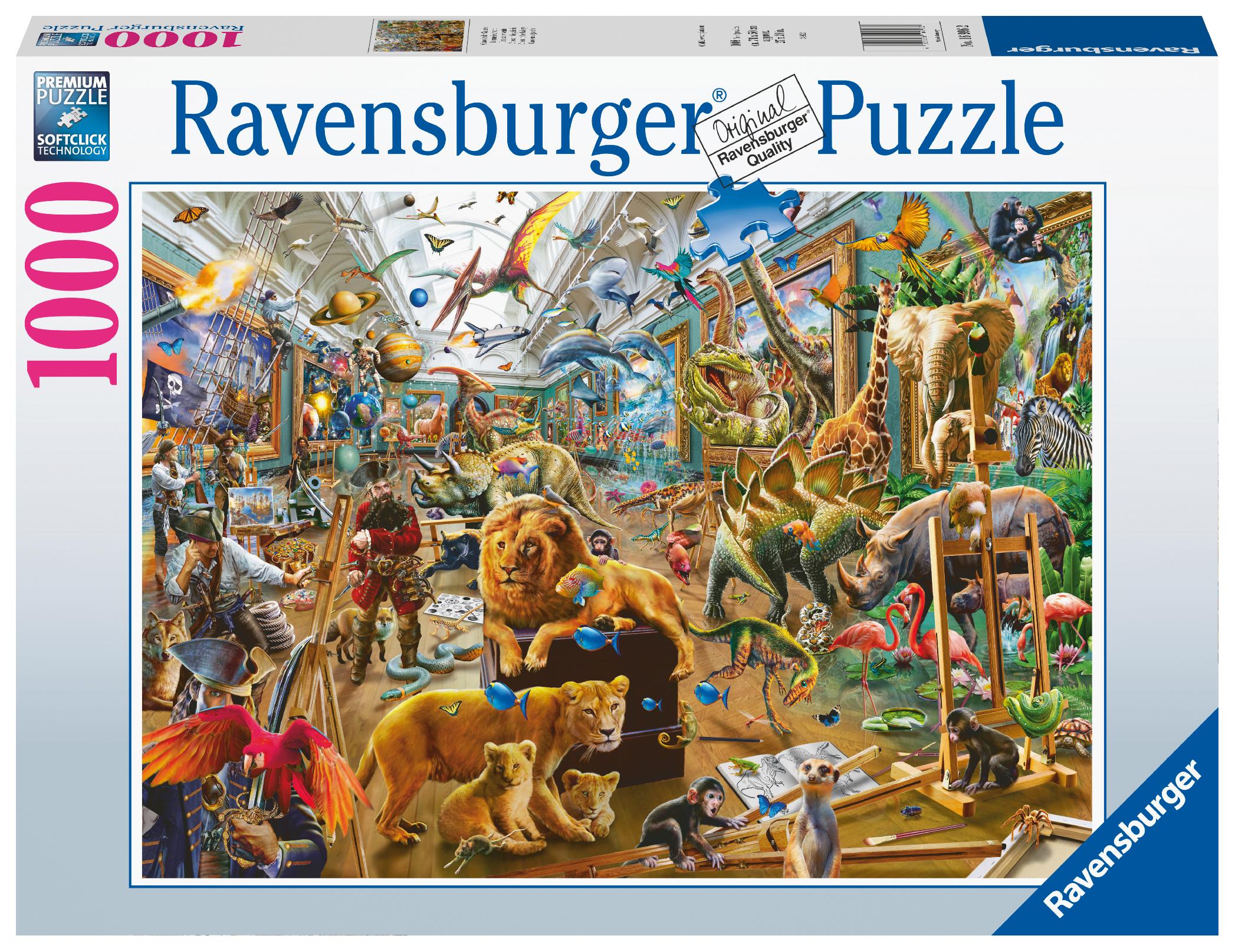 Ravensburger Dėlionė 1000 vnt. - Chaosas galerijoje aprašymas - Prekės nuotrauka