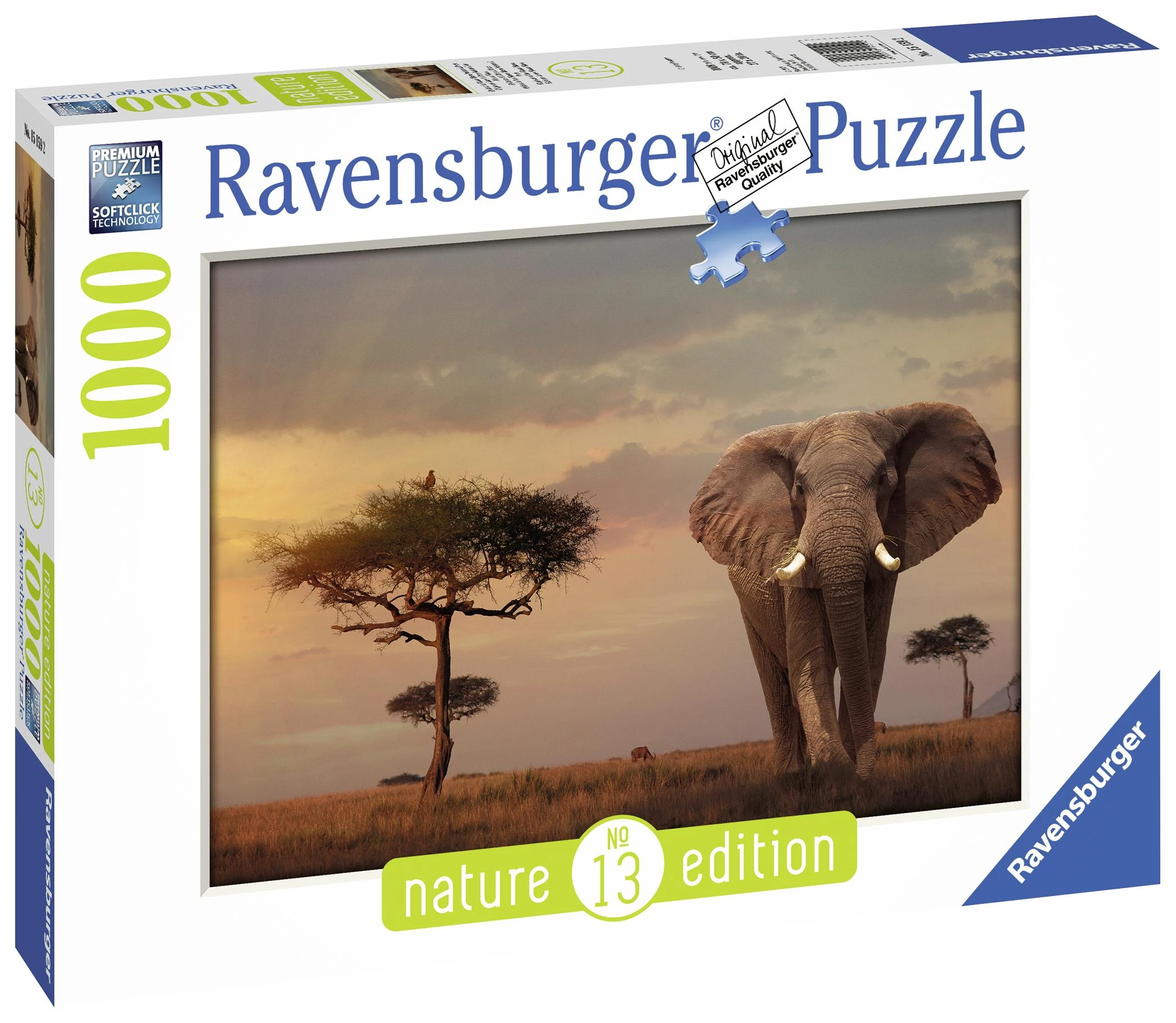 Ravensburger Dėlionė 1000 vnt. - Dramblys