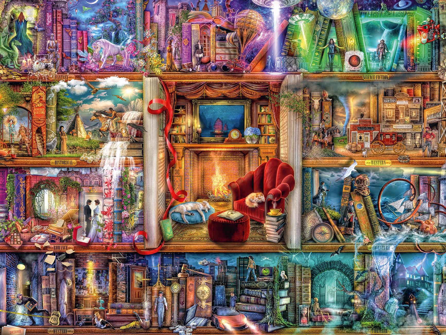 Ravensburger Dėlionė 1500 vnt. - Biblioteka aprašymas - Prekės nuotrauka