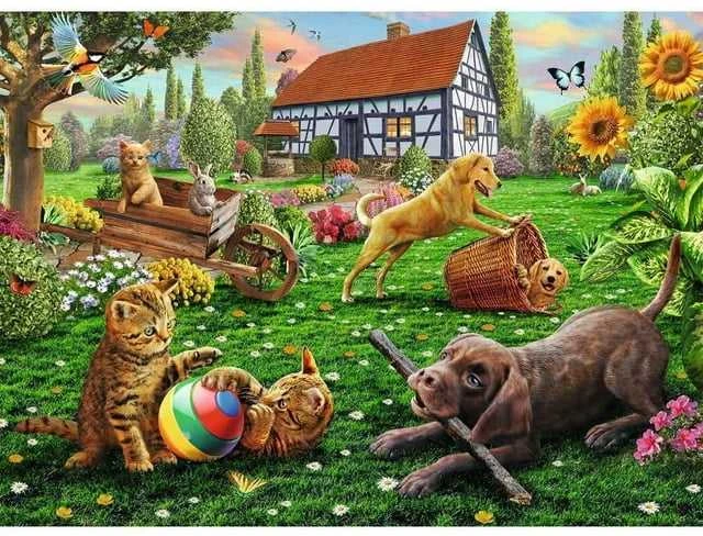Ravensburger Dėlionė 200 vnt. - Gyvūnai sode