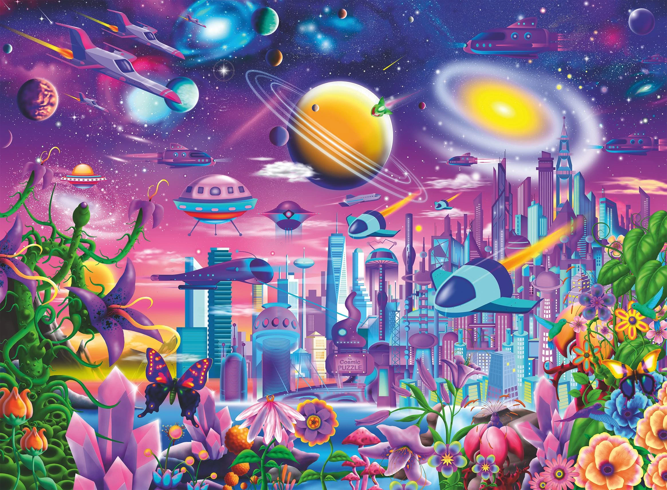 Ravensburger "XXL" Dėlionė 200 vnt. - Kosmoso miestas