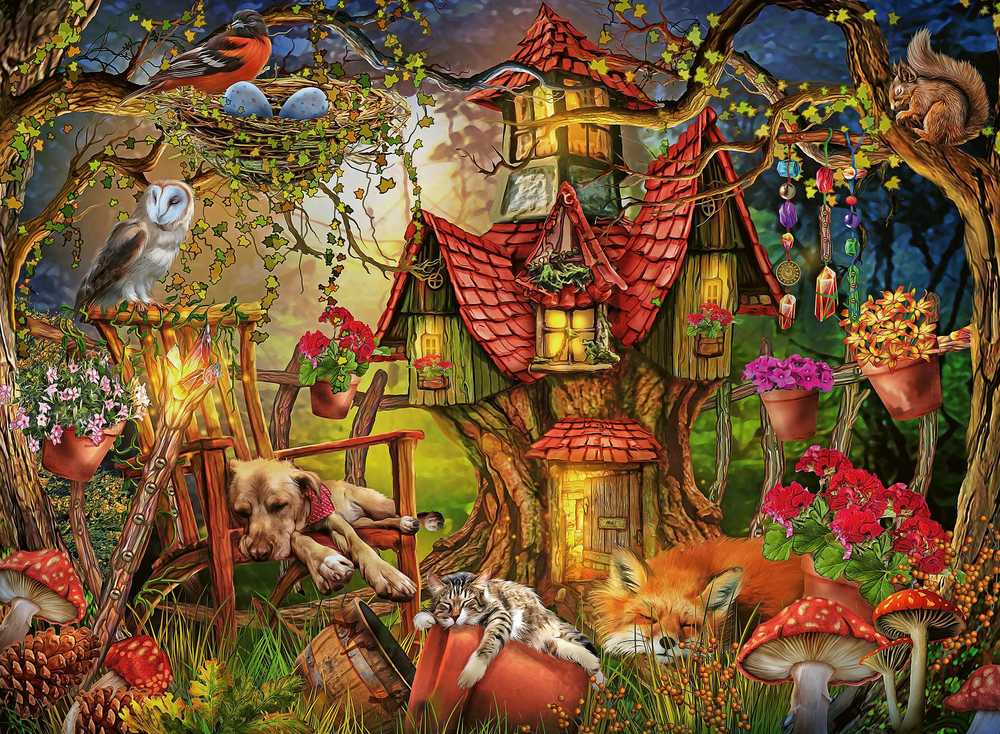 Ravensburger Dėlionė 200 vnt. - Miško namelis aprašymas - Prekės nuotrauka