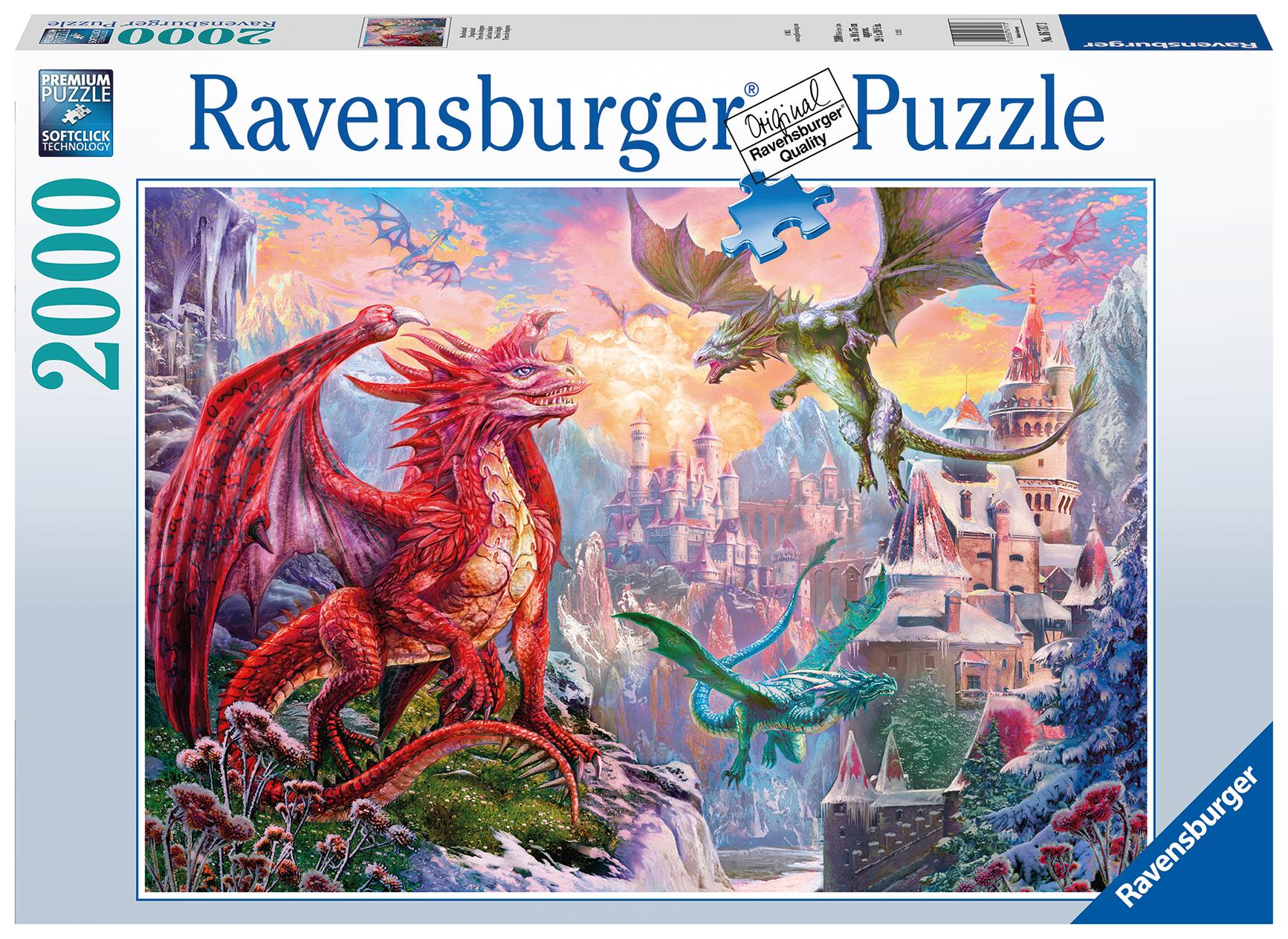 Ravensburger Dėlionė 2000 vnt. - Drakonai