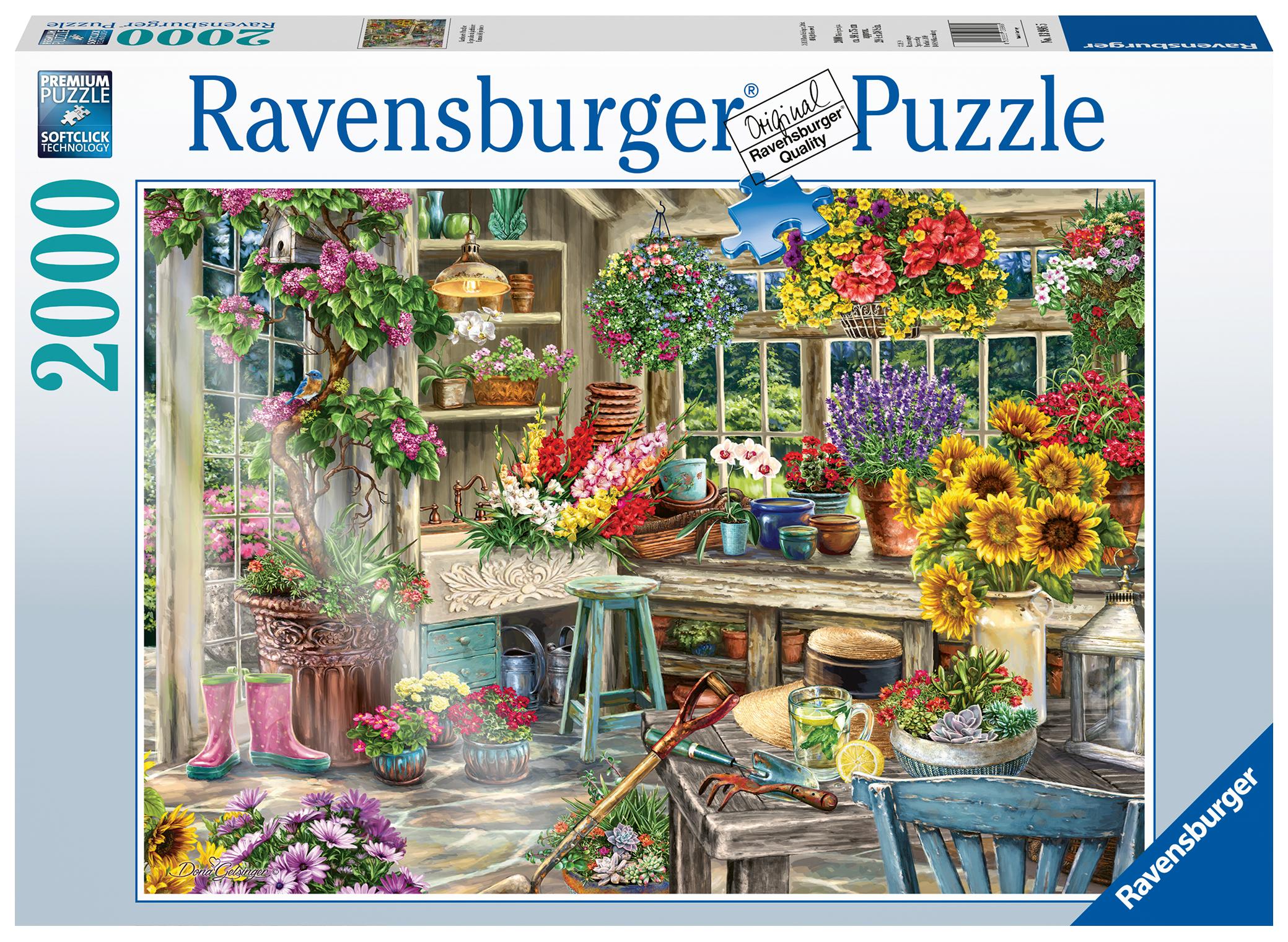 Ravensburger Dėlionė 2000 vnt. - Sodo namelis aprašymas - Prekės nuotrauka