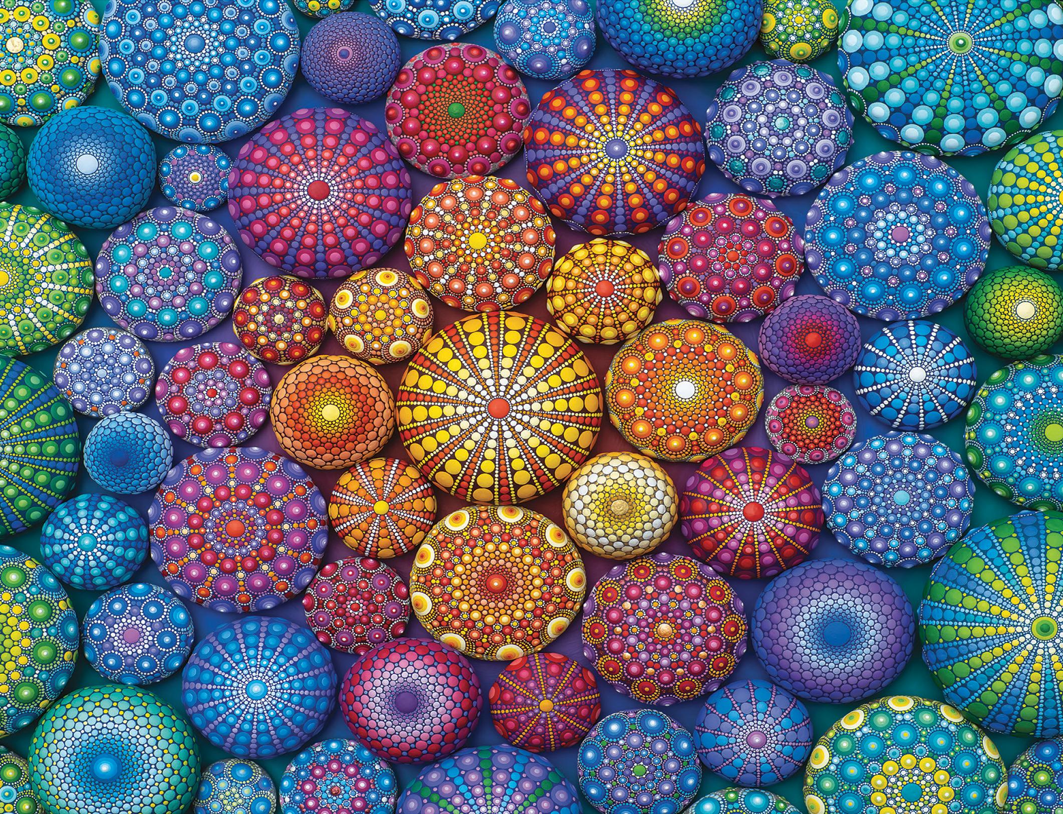 Ravensburger Dėlionė 2000 vnt. - Spalvotos mandalos aprašymas - Prekės nuotrauka