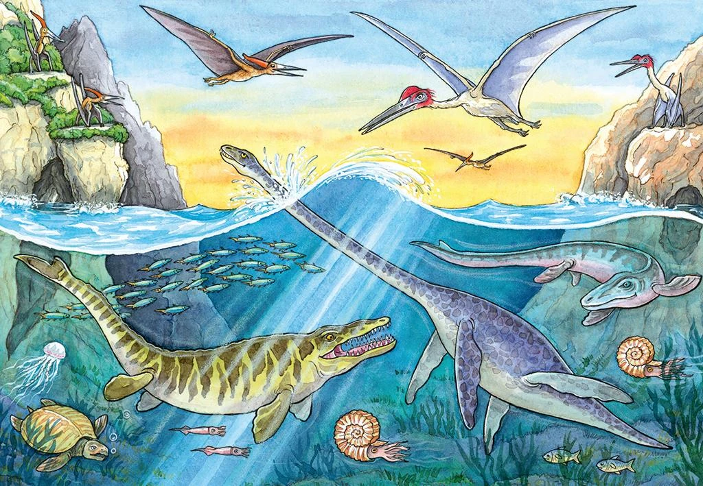 Ravensburger Dėlionė 2x24 vnt. - Dinozaurai