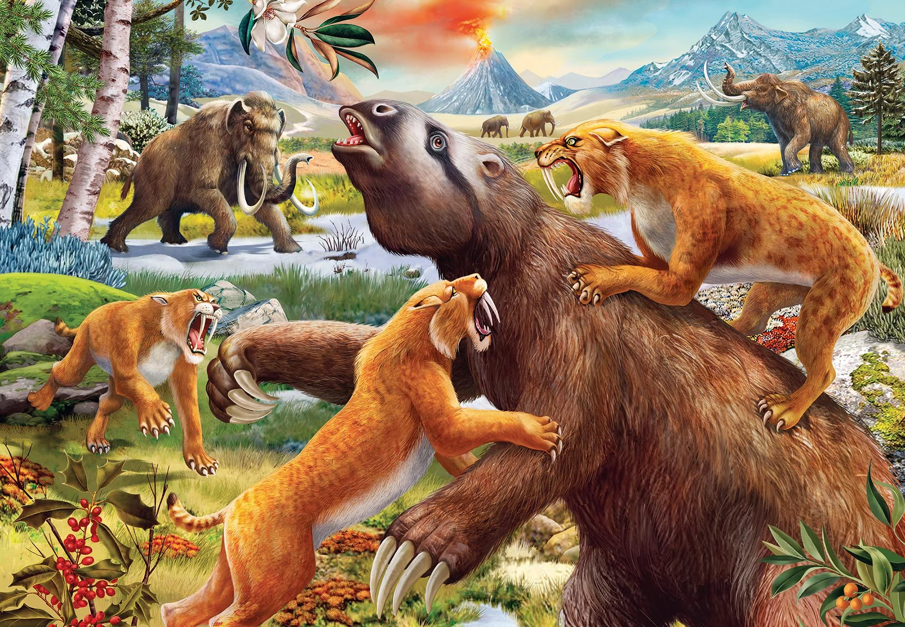 Ravensburger Dėlionė 2x24 vnt. - Dinozaurai