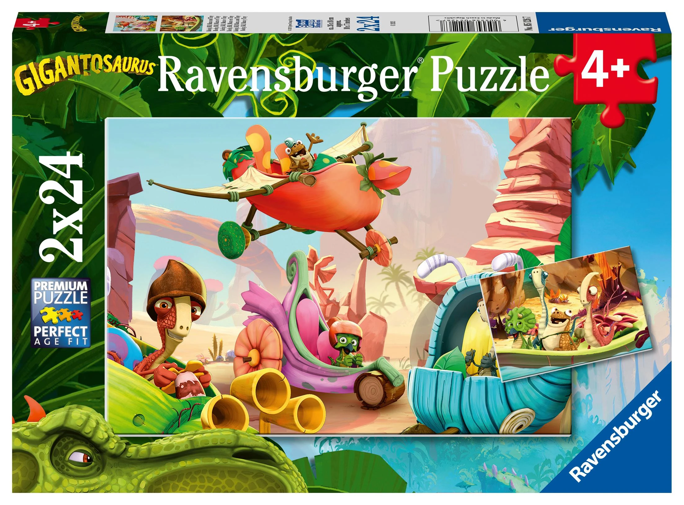 Giganotosaurus 2 x 24 Puzzle - RAVENSBURGER dėlionė