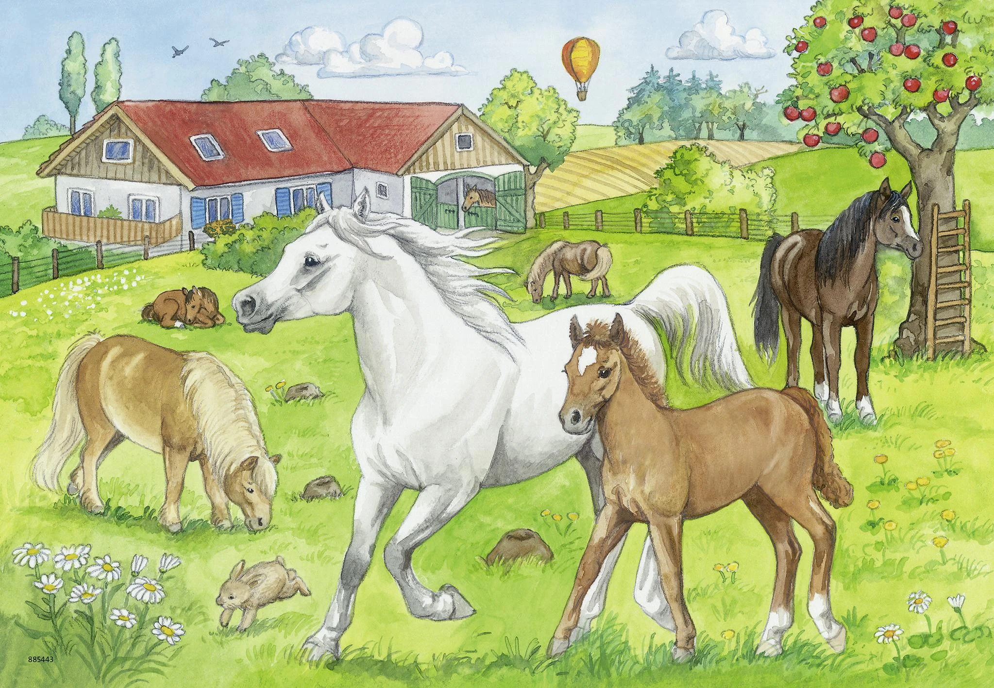 Ravensburger Dėlionė 2x24 vnt. - Arkliai