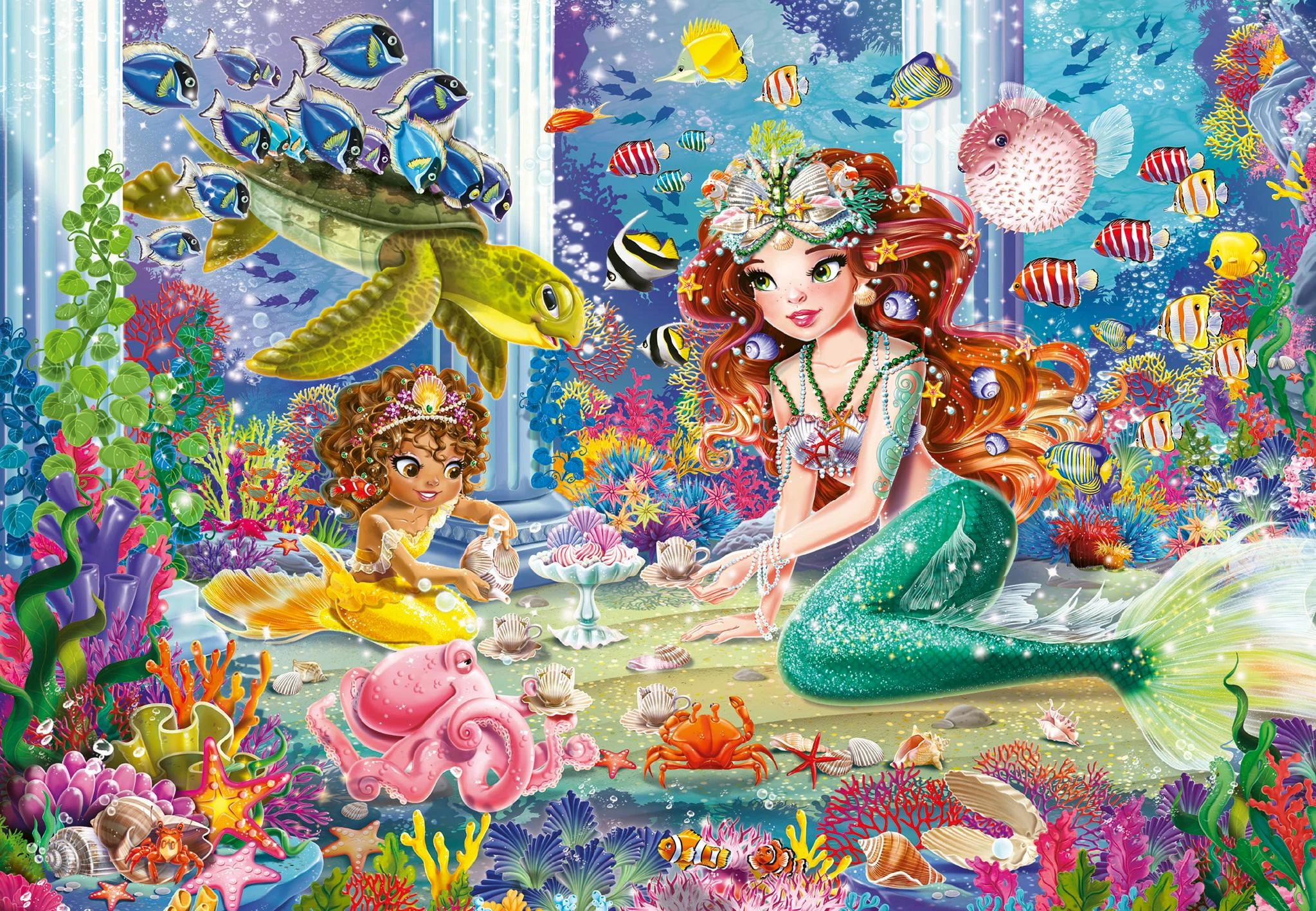 Ravensburger Dėlionė 2x24 vnt. - Undinės