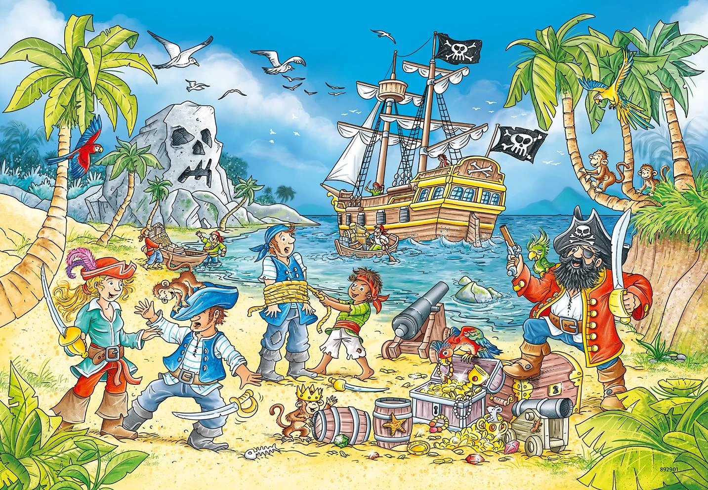 Ravensburger Dėlionė 2x24 vnt. - Piratai
