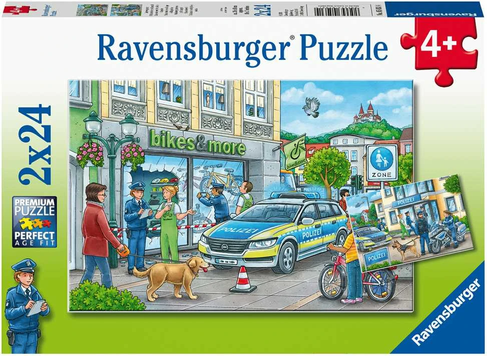 Ravensburger Dėlionė 2x24 vnt. - Policija darbe