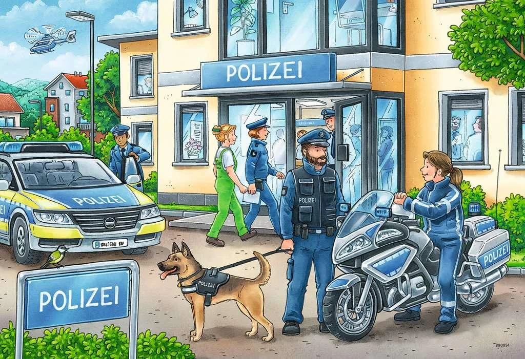 Ravensburger Dėlionė 2x24 vnt. - Policija darbe