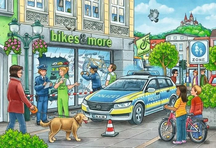 Ravensburger Dėlionė 2x24 vnt. - Policija darbe