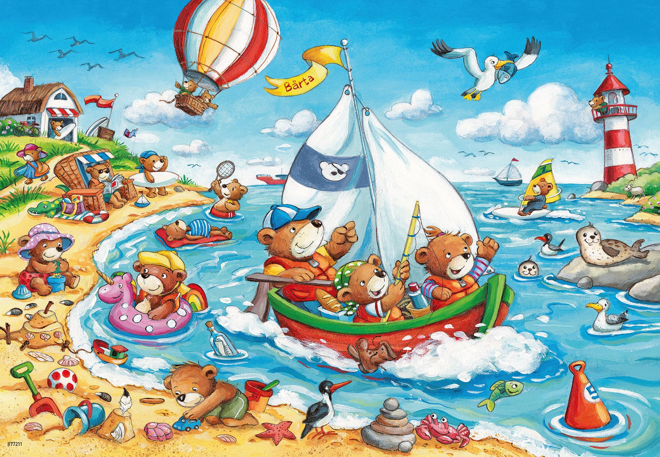 Ravensburger Dėlionė 2x24 vnt. - Atostogos prie jūros