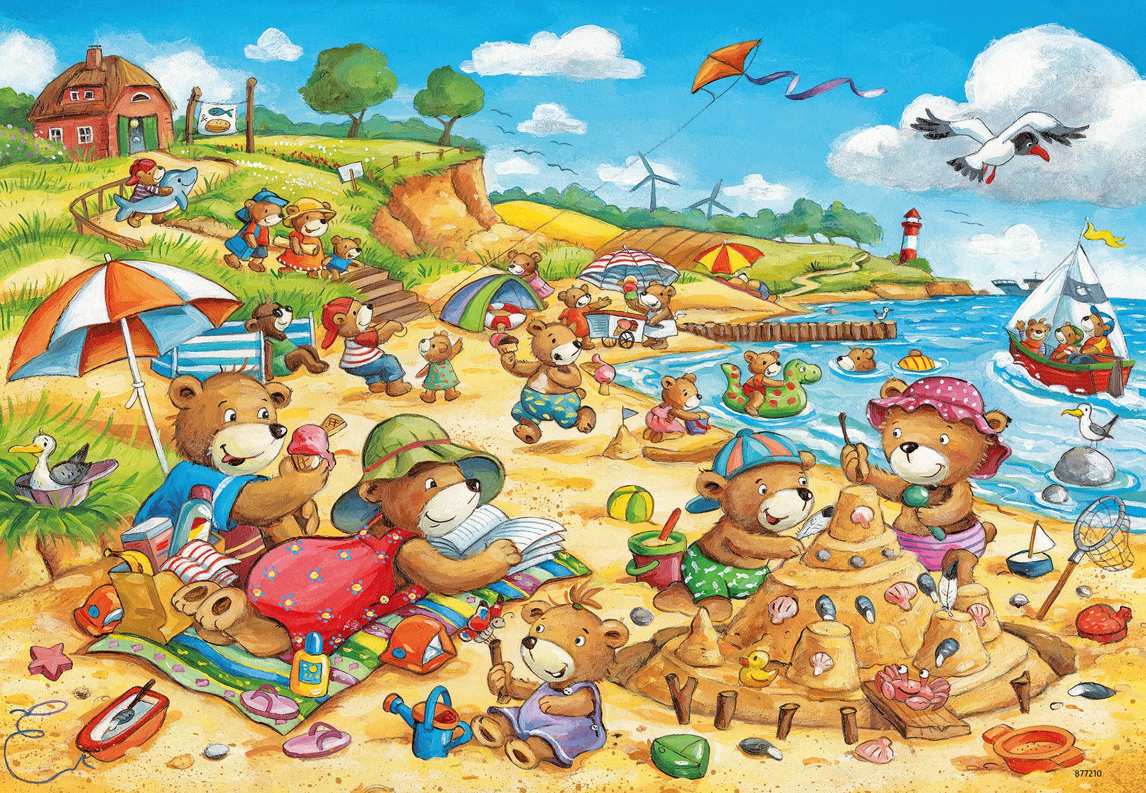 Ravensburger Dėlionė 2x24 vnt. - Atostogos prie jūros