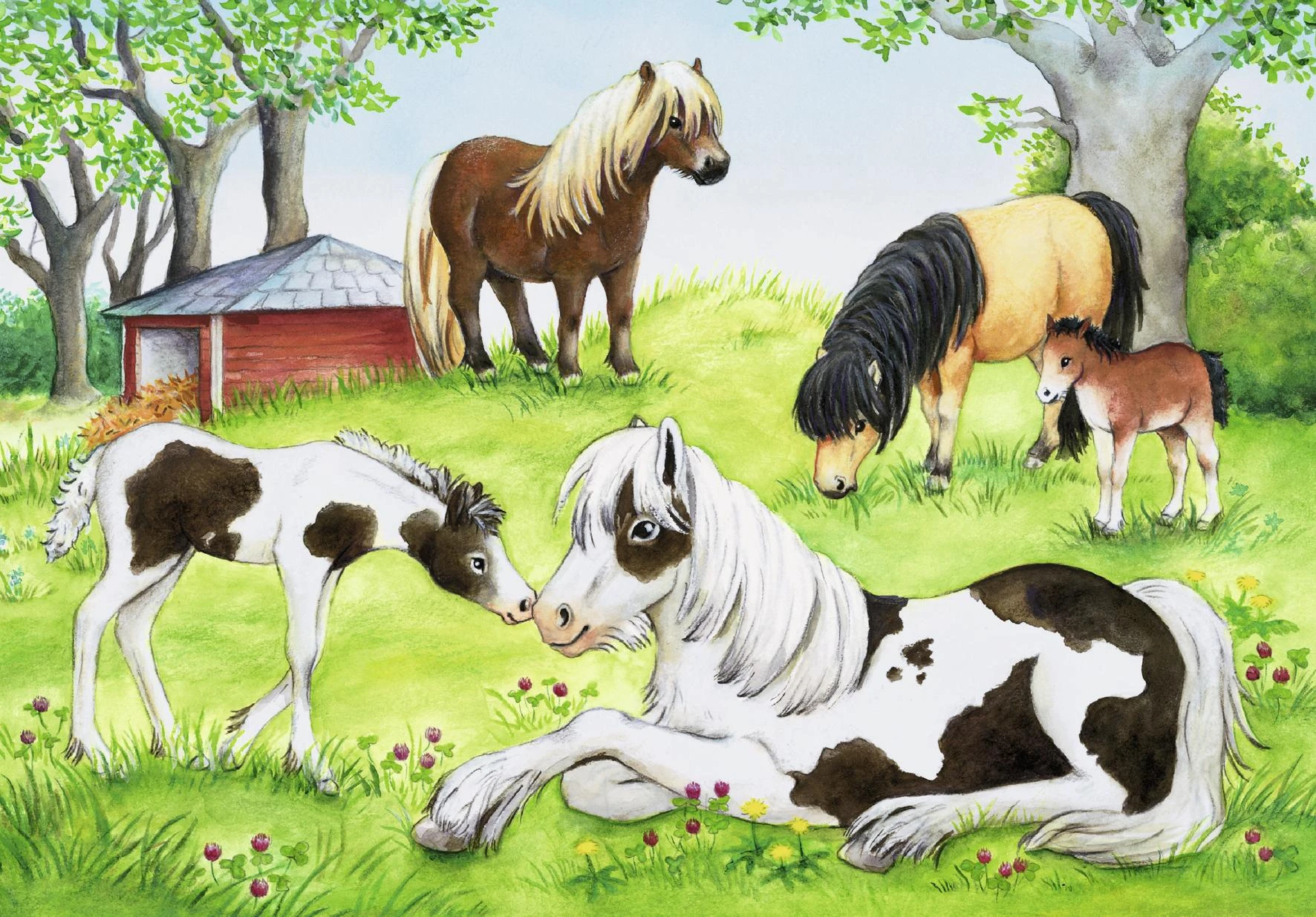 Ravensburger Dėlionė 2x24 vnt. - Arkliai