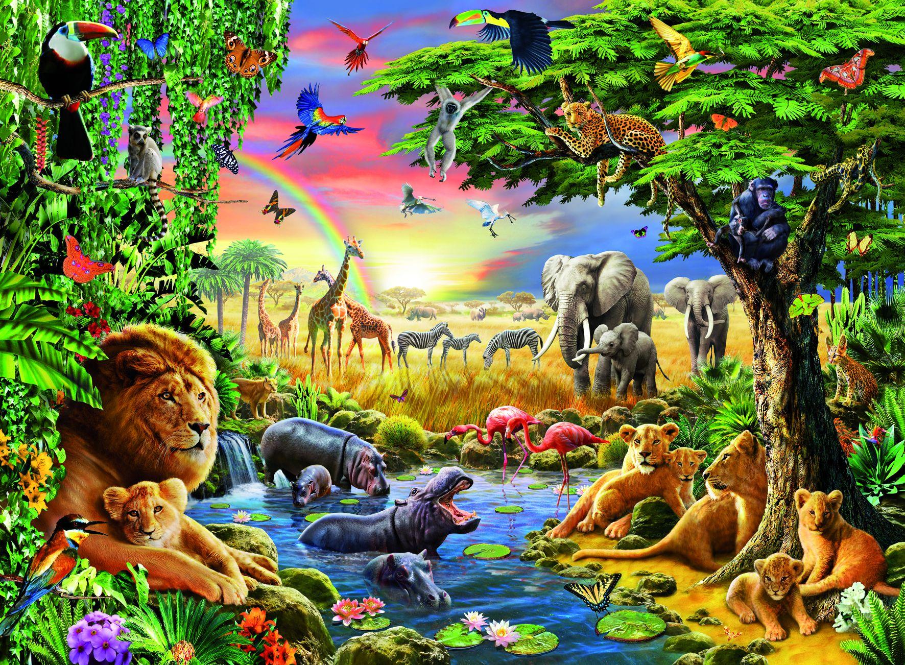 Ravensburger Dėlionė 300 vnt. - Vakaras prie vandens telkinio