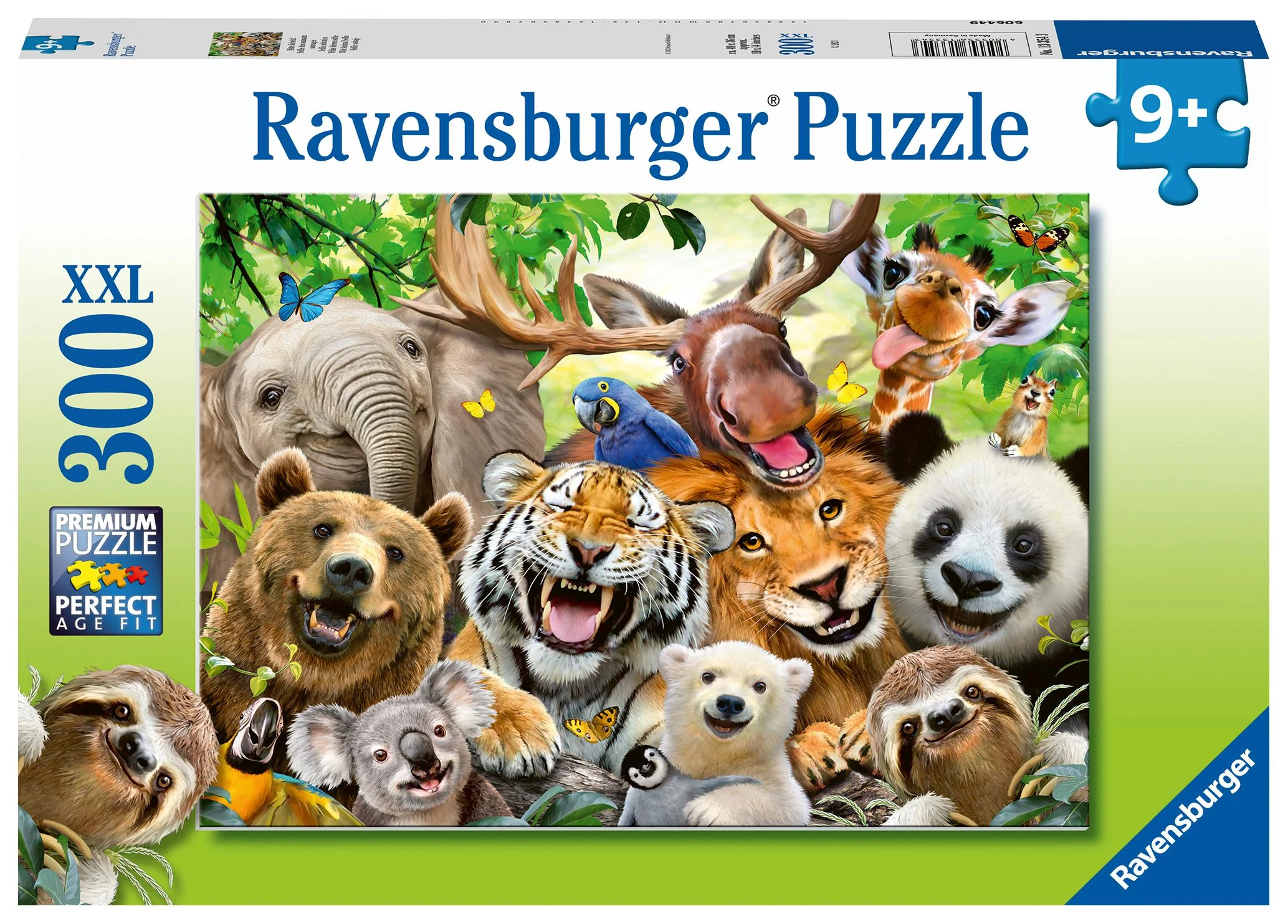 Dėlionė Ravensburger Puzzle 300 vnt egzotiškų gyvūnų asmenukė