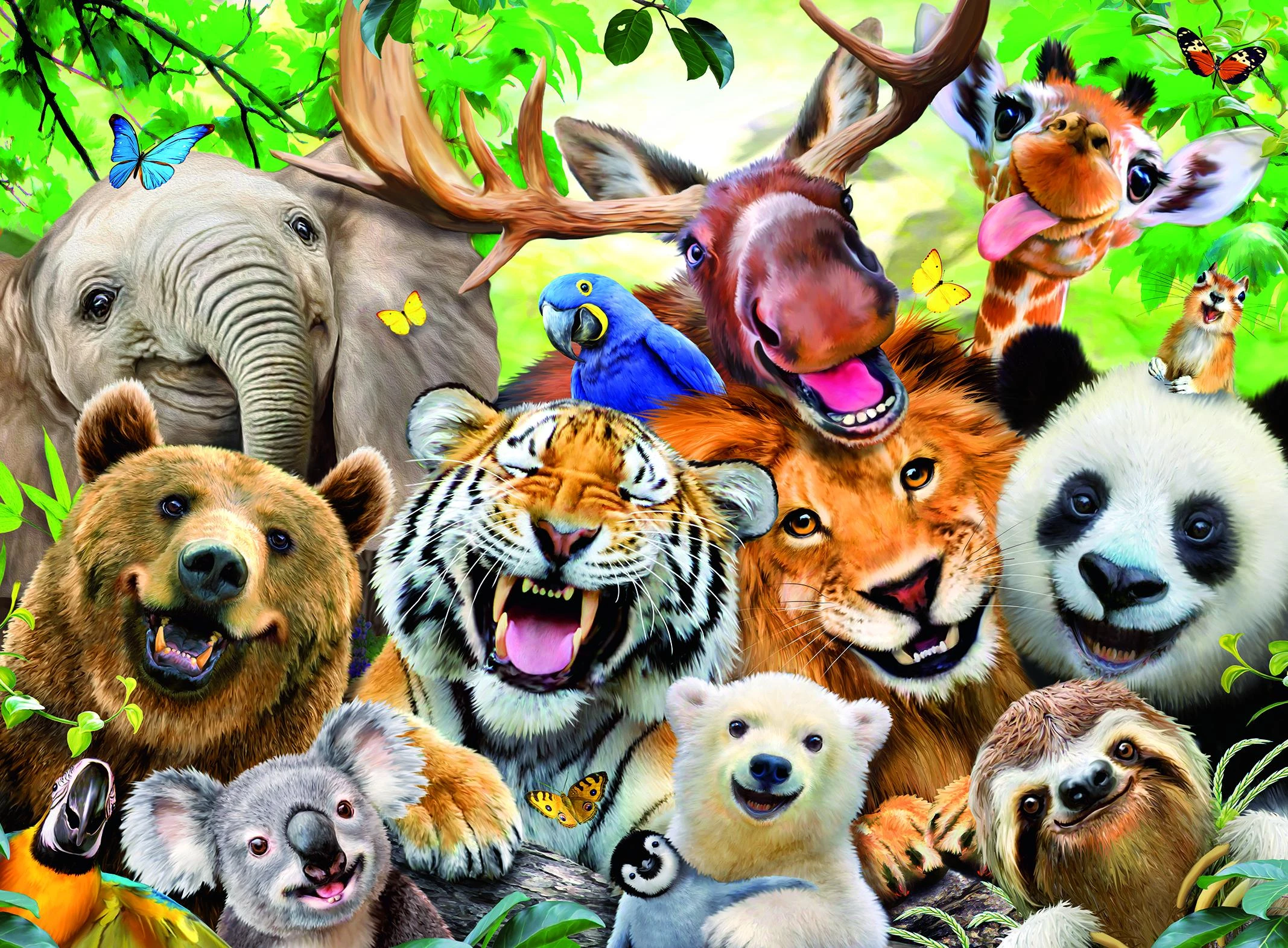 Ravensburger Dėlionė 300 vnt. - Egzotiškų gyvūnų asmenukė aprašymas - Prekės nuotrauka