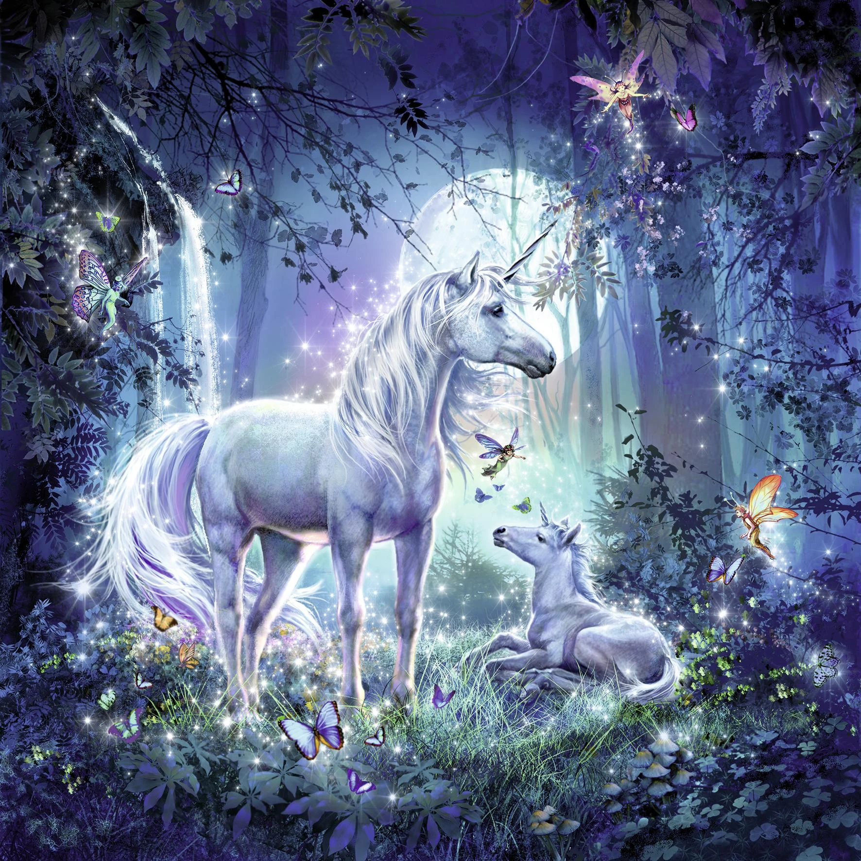Ravensburger Dėlionė 3x49 vnt. - Gražūs vienaragiai