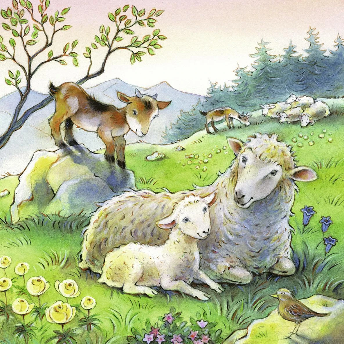 Ravensburger Dėlionė 3x49 vnt. - Mamų meilė