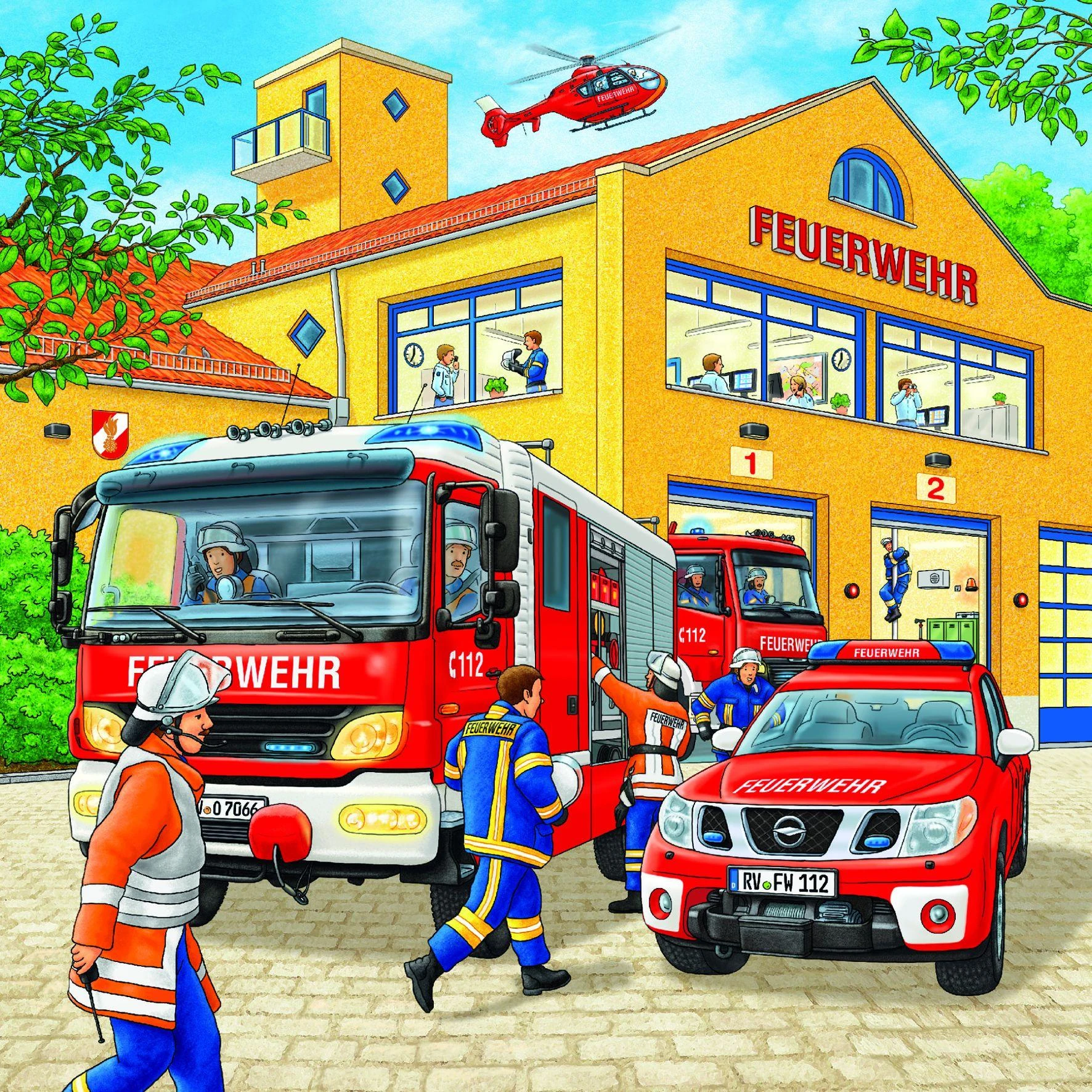 Ravensburger Dėlionė 3x49 vnt. - Ugniagesių brigada