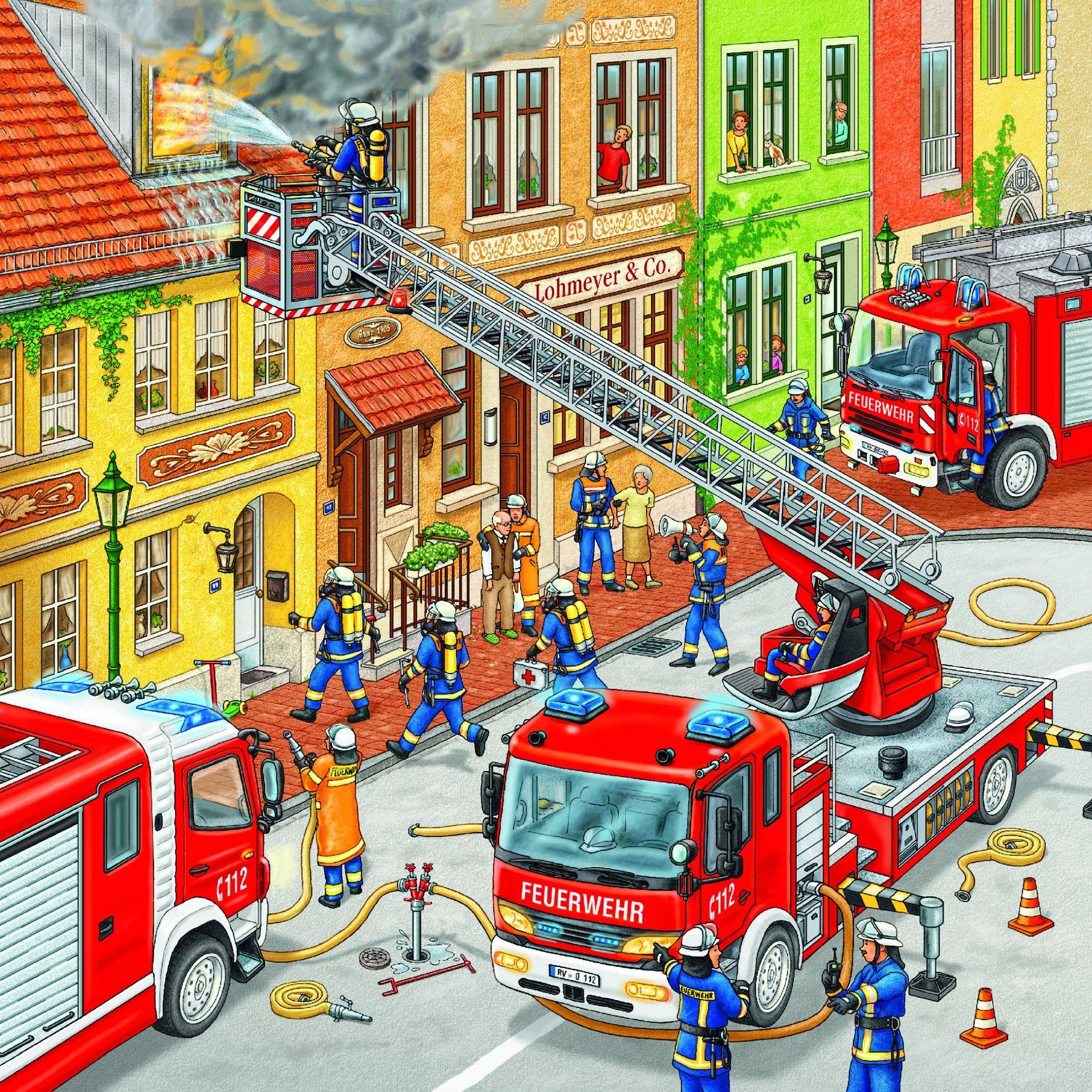 Ravensburger Dėlionė 3x49 vnt. - Ugniagesių brigada