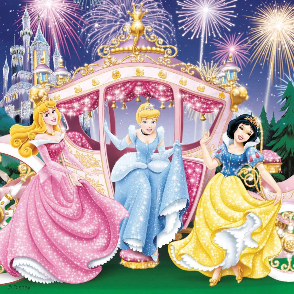 Ravensburger Dėlionė 3x49 vnt. - Princesės